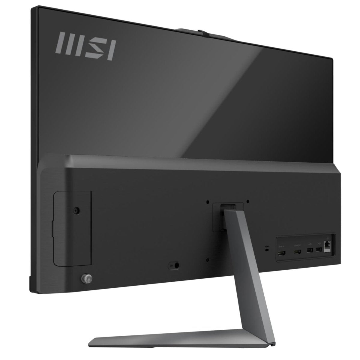 MSI Modern AM242 1M-1251 PC All-in-one con display edge-to-edge, design moderno e compatto, ideale per spazi di lavoro efficienti e ordinati.