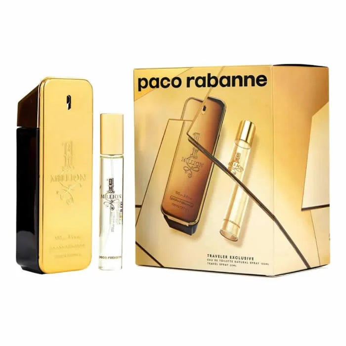 Paco Rabanne One Million Eau De Toilette Spray 100ml Set 2 Parti