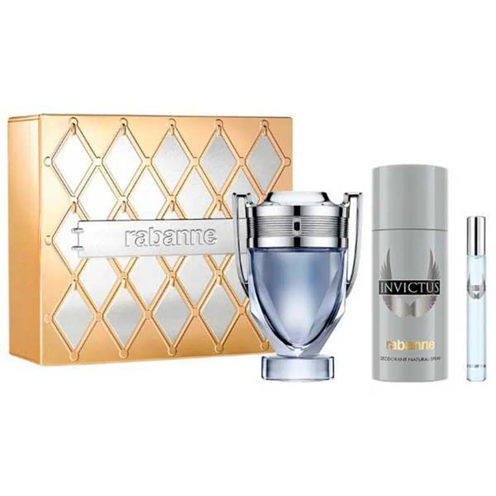 Paco Rabanne Confezione Invictus Eau de Toilette 100 ml Deodorante 150 ml Eau de Toilette 10 ml