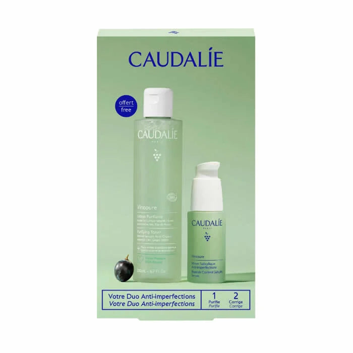 Set Caudalie Vinopure Controllo delle Imperfezioni con Acido Salicilico 30ml - 2 Pezzi
