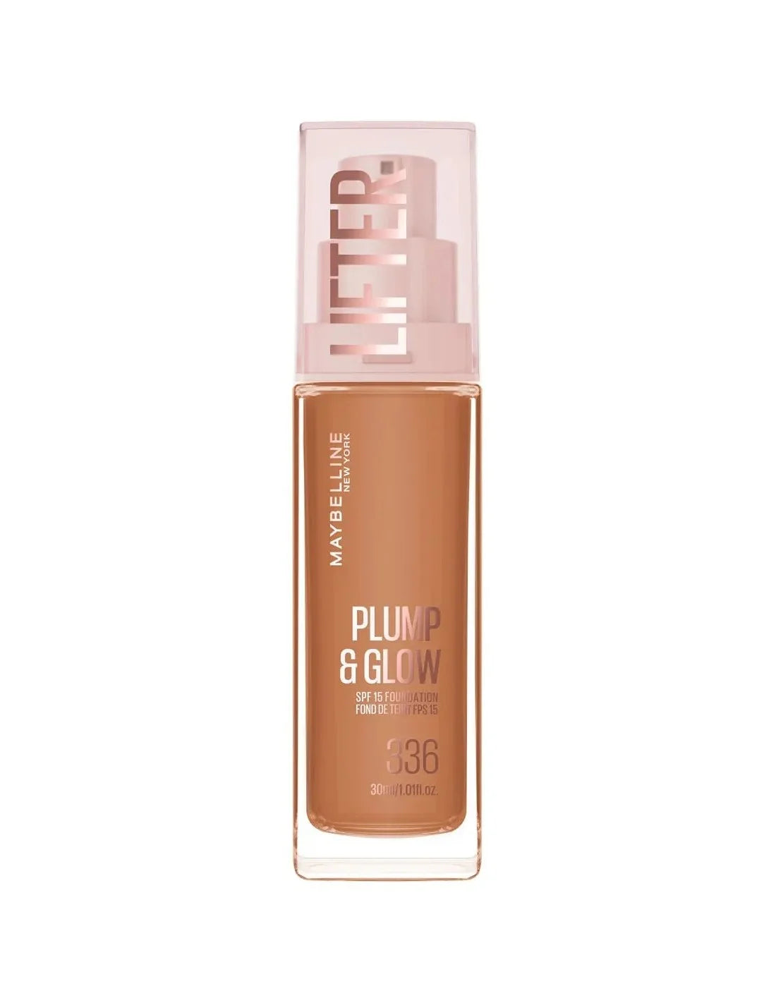 Base Maybelline Lifter Plump e Glow 336, 30 ml