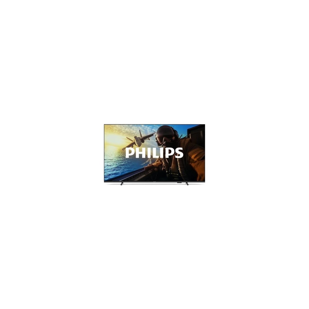 Vista frontale del televisore PHILIPS 55PUS7000/12 55'' 4K UHD, perfetto per l'intrattenimento video nella categoria elettronica.