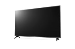 Vista angolata del TV LG 37391 - 43UR781C0LK.AEU con design moderno e cornice sottile, ideale per home entertainment.