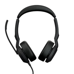 JABRA 25089-999-799 modello 38210, cuffia stereo con archetto regolabile e microfono per uso professionale su PC e dispositivi audio.