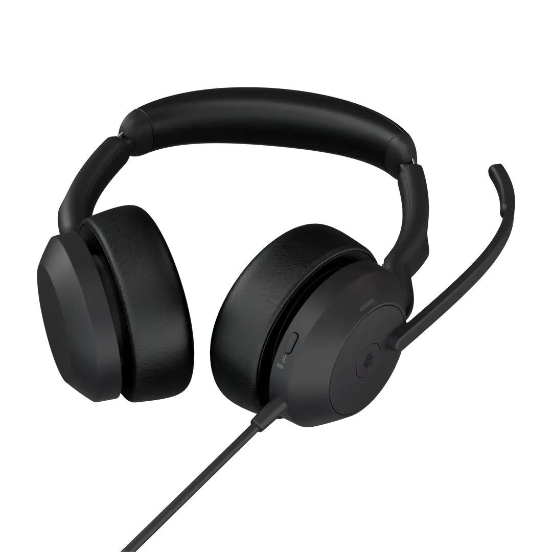 Cuffie JABRA 38210 - JABRA 25089-999-799 con padiglioni imbottiti e microfono flessibile, perfette per comunicazioni chiare al computer.