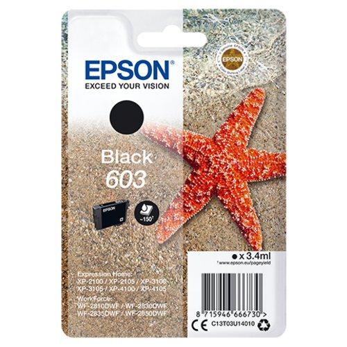 Cartuccia inchiostro nero EPSON 38542 - EPSON C13T03U14010 compatibile con stampanti Expression Home e WorkForce, resa fino a 150 pagine.