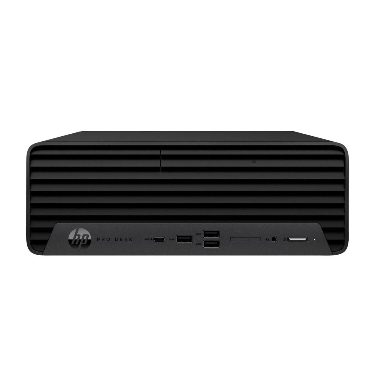HP 38582 - HP 9M8N7AT ProDesk con griglia frontale nera e porte USB, perfetto per ambienti aziendali e postazioni di lavoro