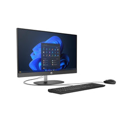 Vista angolata del computer HP 38658 - HP C76A2AT con design compatto e periferiche incluse, categoria Desktop Computers.