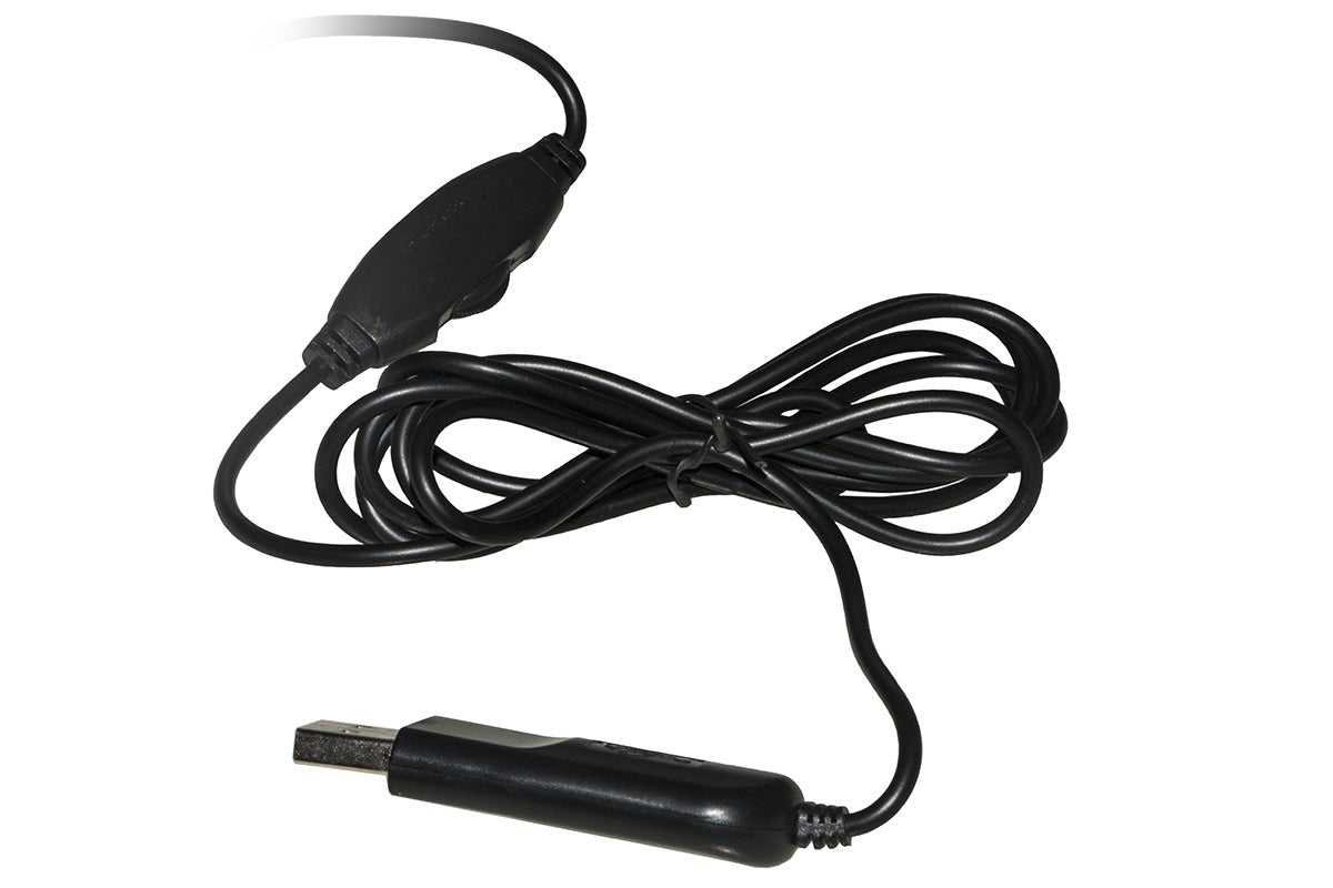 Cavo USB delle cuffie LINK LKHS01 con controllo integrato del volume, perfetto per connessione rapida Plug & Play su dispositivi audio e computer.