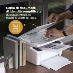 Funzione di copia documenti semplificata della stampante HP 41177 - HP 7MD72F, ideale per carte d'identità e documenti fronte-retro.