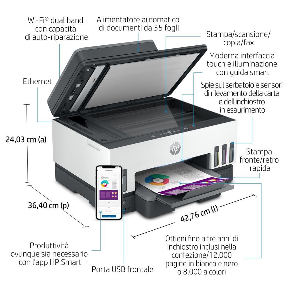 Stampante HP 28C02A - Multifunzionale a colori per ufficio - InfinityMarket - cometa - 