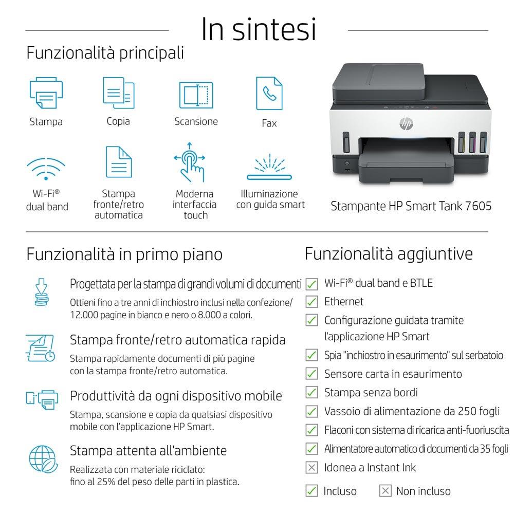 Stampante HP 28C02A - Multifunzionale a colori per ufficio - InfinityMarket - cometa - 