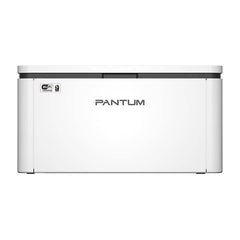 Vista posteriore della stampante PANTUM 47448 - PANTUM 301121100201 con logo Wi-Fi, design minimal per spazi di lavoro moderni.