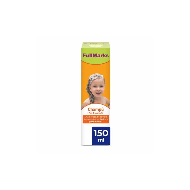 Fullmarks Champú Antipiojos 150ml per eliminare i pidocchi in modo efficace e delicato, ideale per tutta la famiglia.