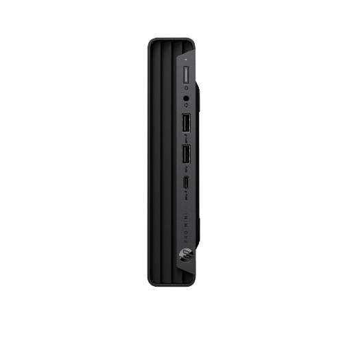 Mini PC HP D5BD8AT Jack Black con alloggiamento da 2.5" e supporto TPM, ideale per prestazioni elevate.