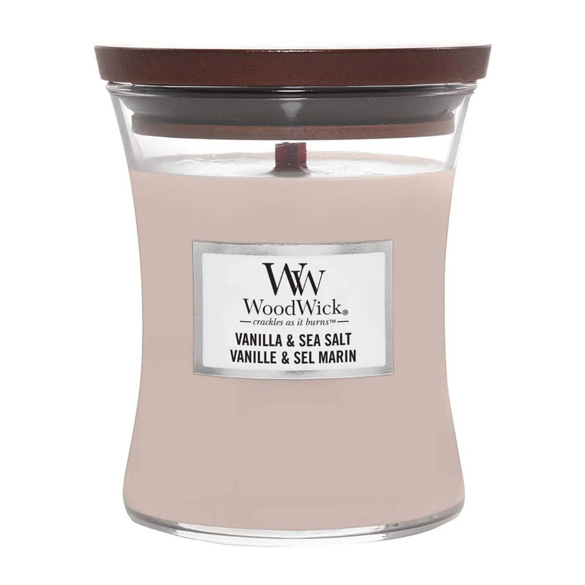 Woodwick Vela Vanilla y Sea Salt 275g by WOODWICK – 42624