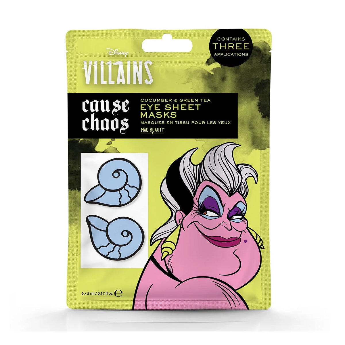 Disney Ursula Mascarilla Facial Ojos 1un