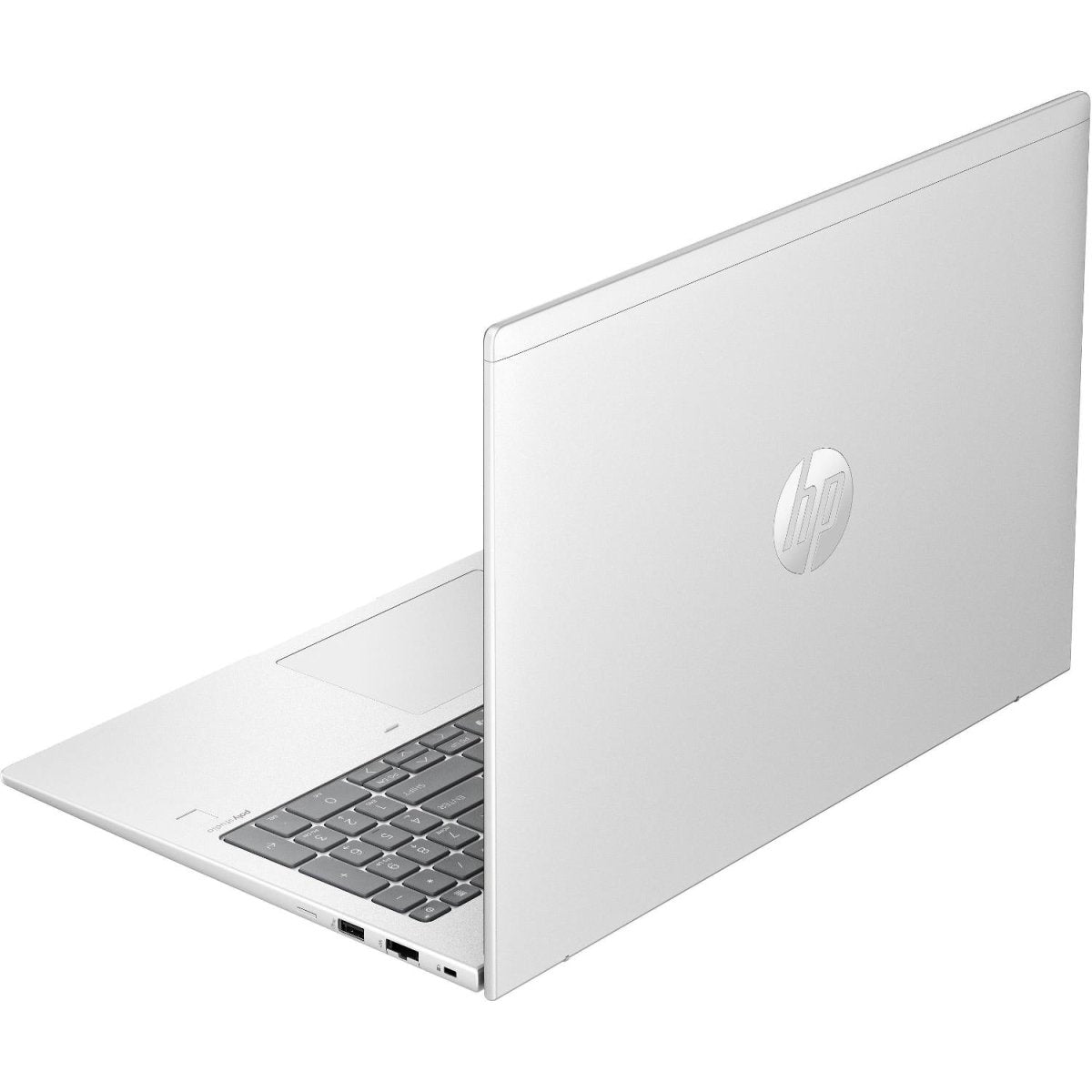 Laptop HP 9Y7B3ET - Argento con tastiera full-size e schermo ad alta risoluzione, perfetto per lavoro e intrattenimento.