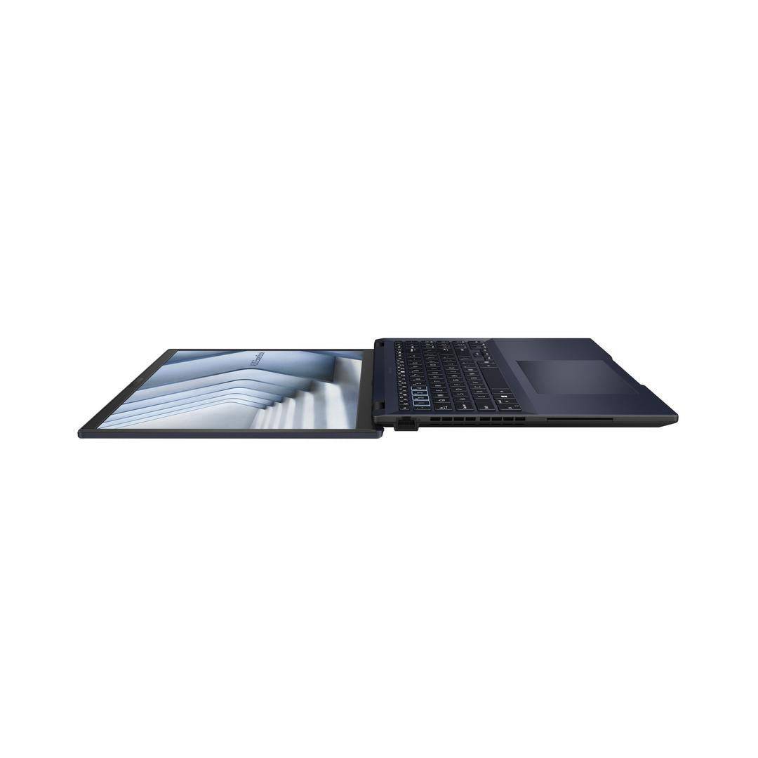 ASUS 50710 - ASUS 90NX0731-M00PN0 completamente aperto a 180 gradi, mostra la flessibilità del display per presentazioni e collaborazione.