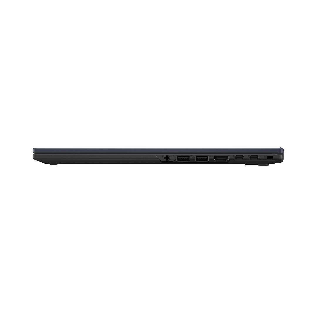 Vista laterale del laptop ASUS 50710 - ASUS 90NX0731-M00PN0 con porte USB, HDMI e Type-C, connettività completa per uso professionale.