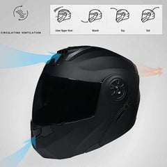 Motorcycle full-face helmets for men and women, motor