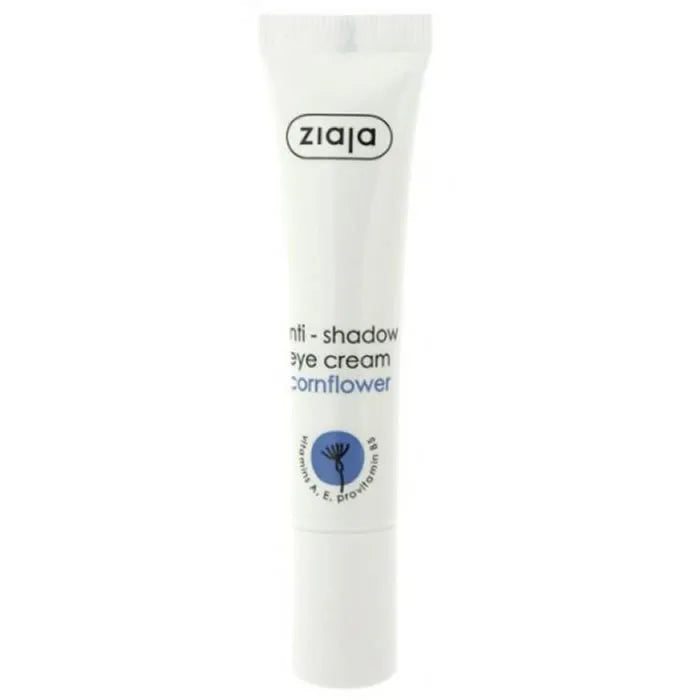 Crema contorno occhi Ziaja Anti Ojeras con aciano, 15ml, per ridurre borse e occhiaie.