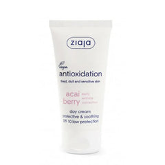 Crema viso Ziaja Acai SPF10 da 50ml, idratante e protettiva per una pelle radiosa e sana.