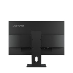 Retro del monitor Lenovo 64BAMAT1EU Raven Black con supporto regolabile e design minimalista per postazioni professionali.