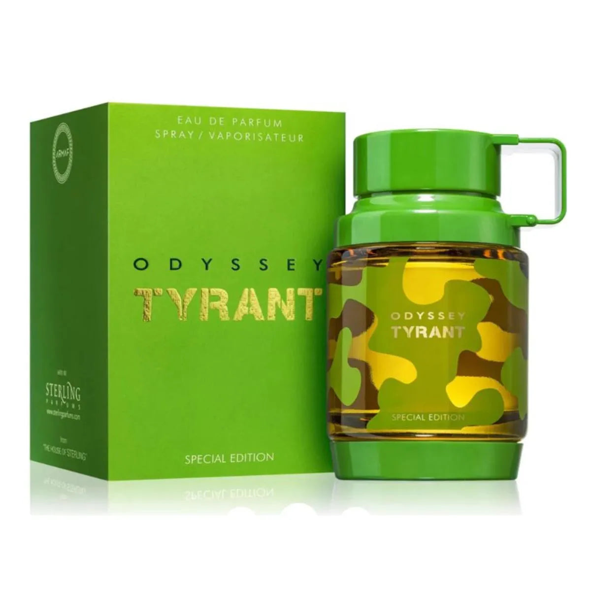 Flacone di Armaf Odyssey Tyrant Eau De Parfum Edicion Especial 100ml, profumo elegante e intenso per ogni occasione.