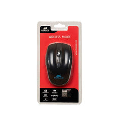 Mouse wireless RIVACASE in confezione blister, compatibile con custodia R8038BL per notebook 15.6", connessione USB e design ergonomico.
