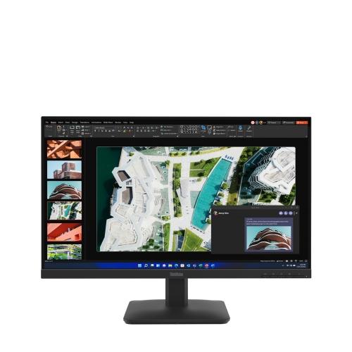 Display Lenovo 27 Pollici Full HD con tecnologia IPS e cornici sottili, ottimizzato per produttività e intrattenimento visivo.
