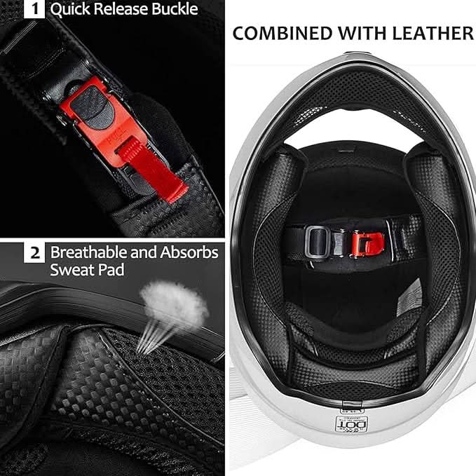 Motorcycle full-face helmets for men and women, motor