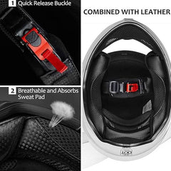 Motorcycle full-face helmets for men and women, motor