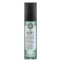 Olio di Argan Maria Nila True Soft 100ml, trattamento idratante per capelli setosi e luminosi.
