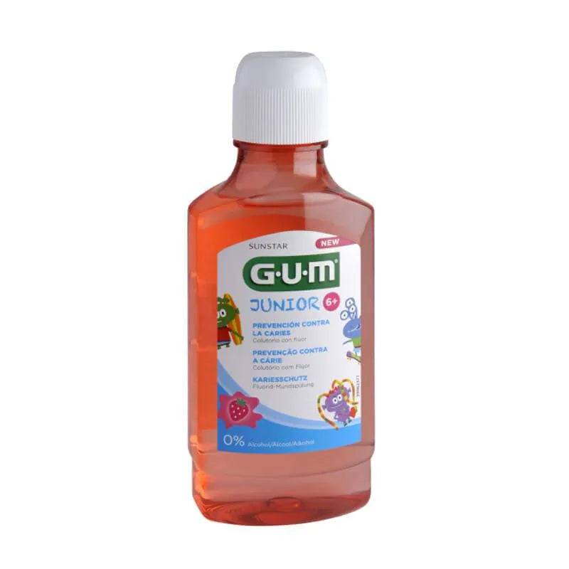Gum Junior Collutorio Gusto Fragola 6 Anni 300 ml