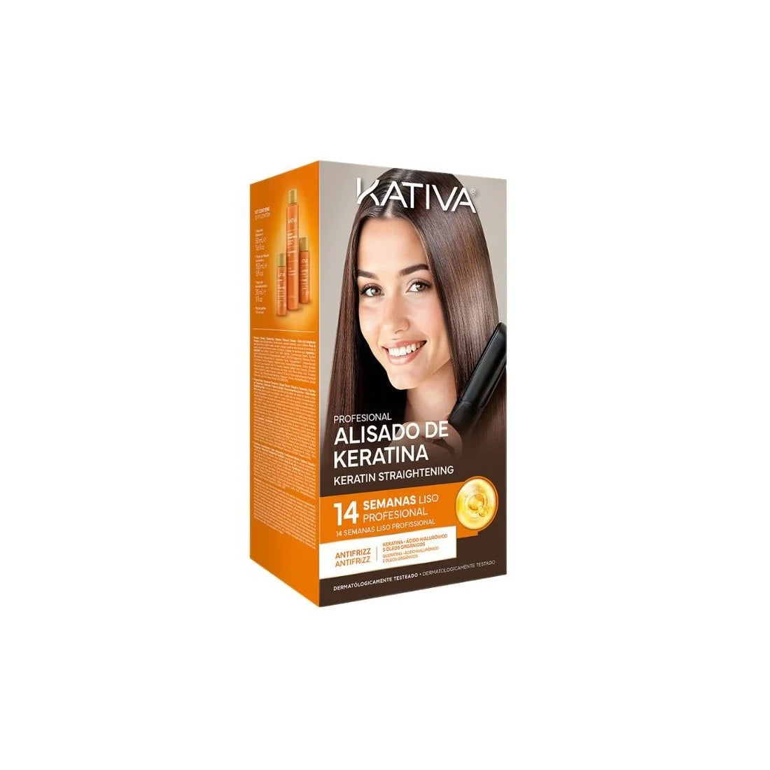 Kativa Professionale Lisciatura Brasiliana alla Cheratina Set da 4 Pezzi