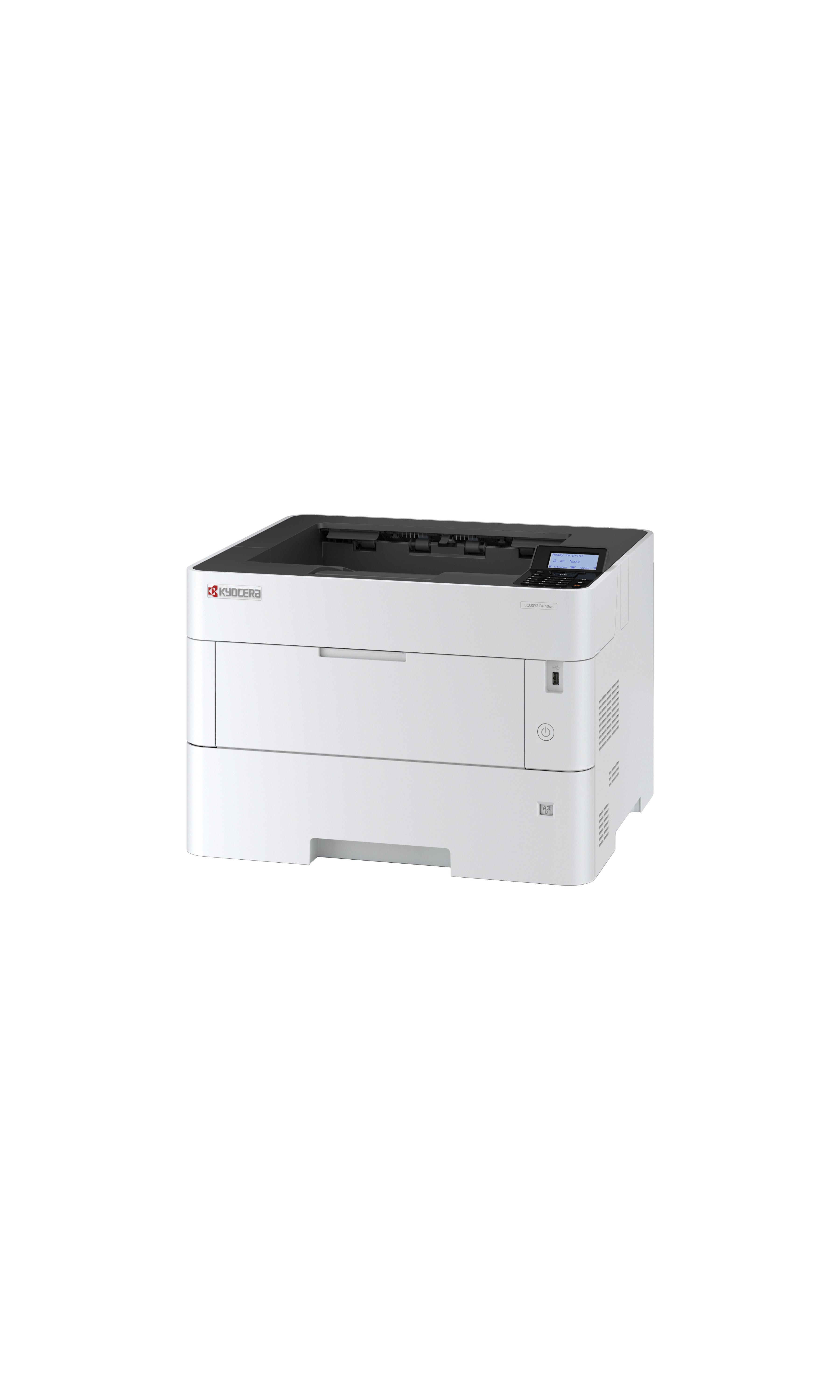 Stampante Kyocera 72054 - LCD monocromatica, display integrato, design elegante per uso business, colore nero e bianco.
