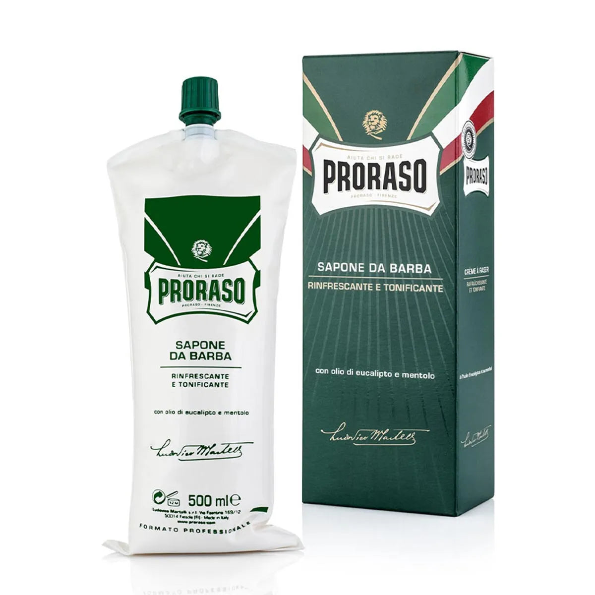 Proraso Professionale Crema da Barba Eucalipto e Mentolo 500 ml
