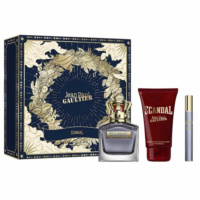Jean Paul Gaultier Scandal Pour Homme Eau De Toilette Spray 100ml Set 3 Parti