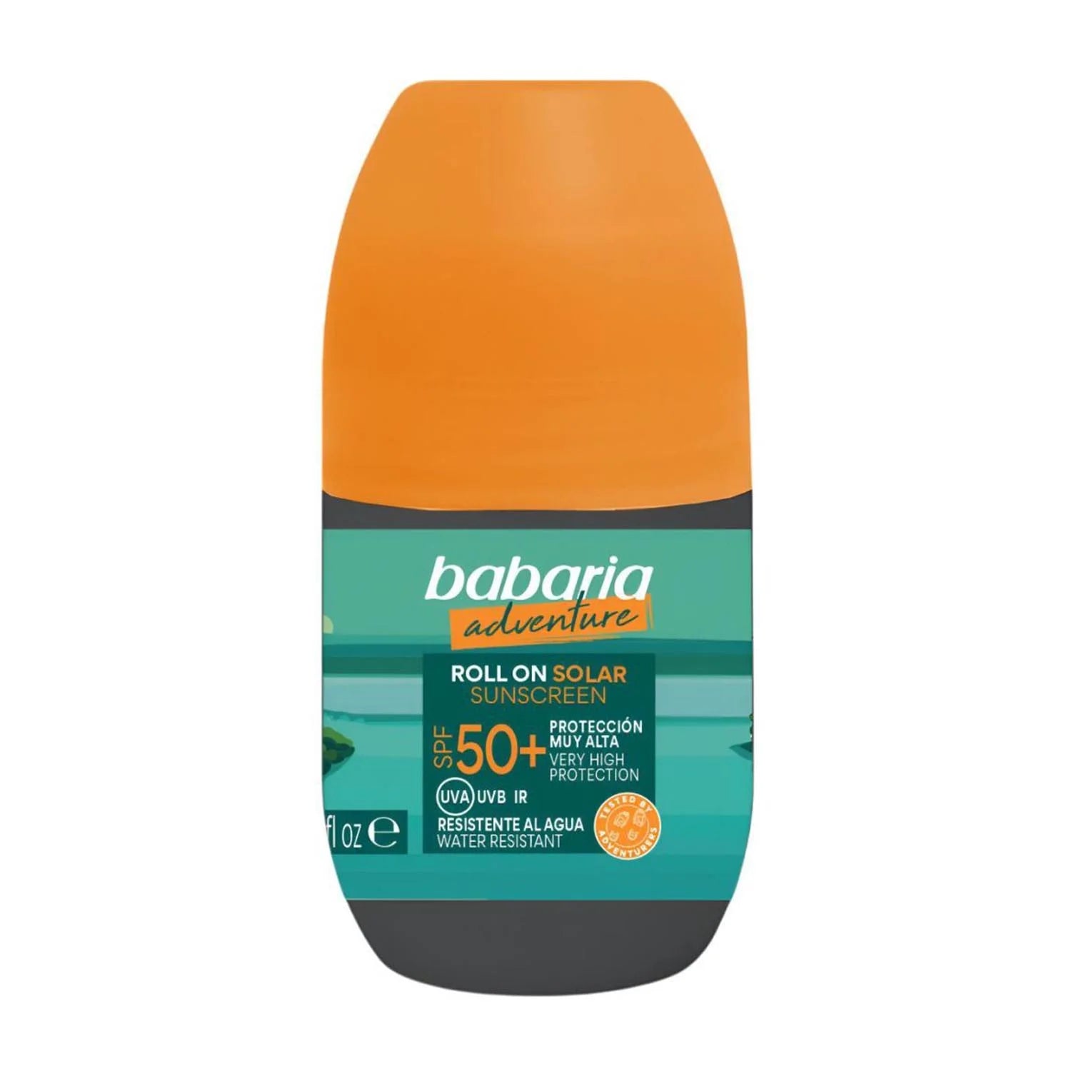Roll on solare Br Babaria F50 50ml, protezione alta per la pelle, ideale per esposizione al sole.
