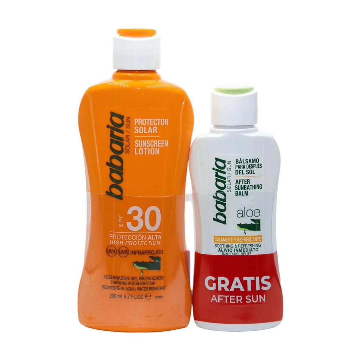 Babaria Aloe Protector Solar Spf30 200ml Balsamo After Sun 1u