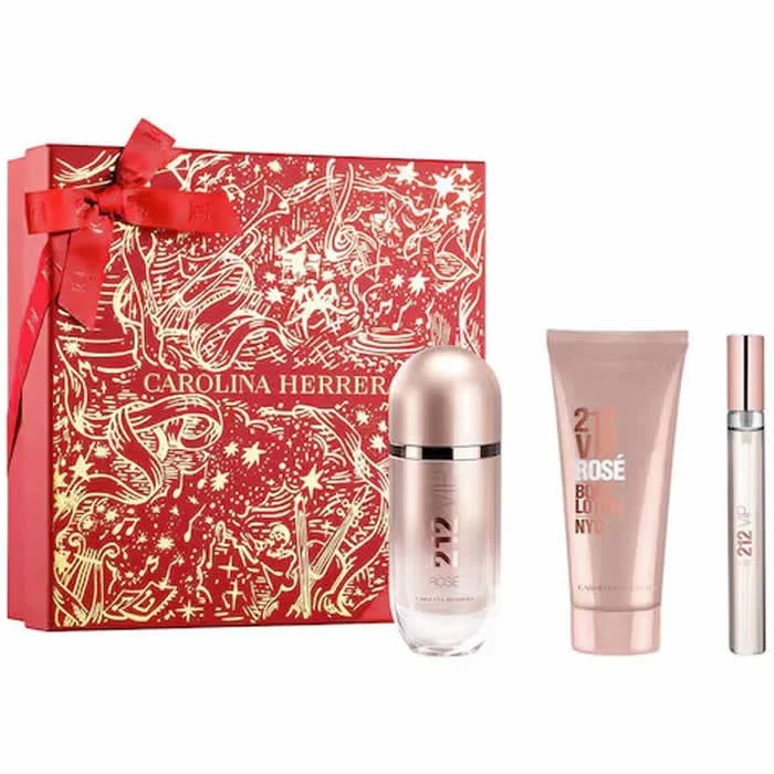 Carolina Herrera 212 VIP Rose Eau De Parfum Spray 80 ml Set in 3 Parti by CAROLINA HERRERA – 15814