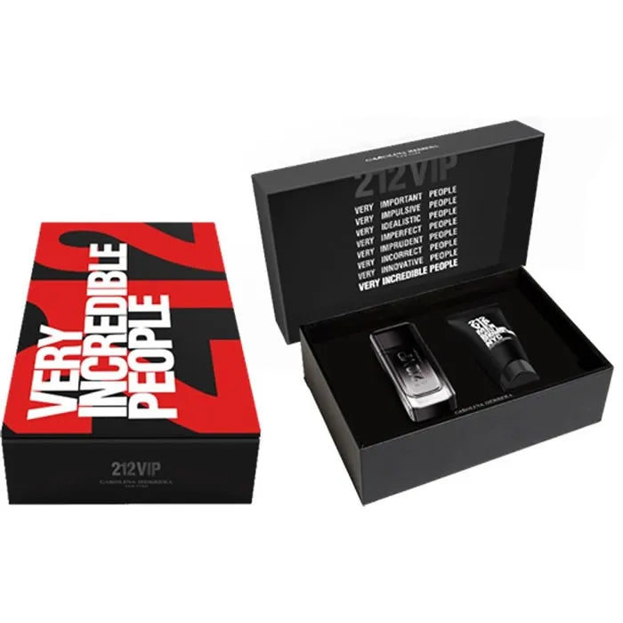 Carolina Herrera 212 Vip Black Eau De Parfum Spray 100ml Set 2 Parti