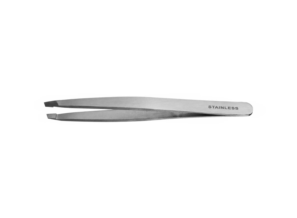 Eurostil Pinza Depilar Inoxidable Punta Oblicua 9,5 Cm