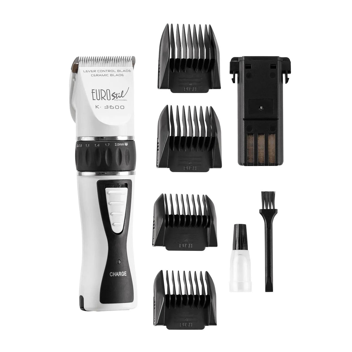 Eurostil Electrica K3600 Ceramico Recargable Maquina Cortapelo Cabello Gris 5w 1un - InfinityMarket