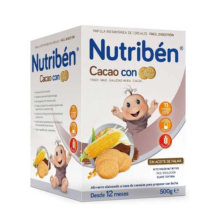 Nutribén Cacao con Biscotti Maria 500g