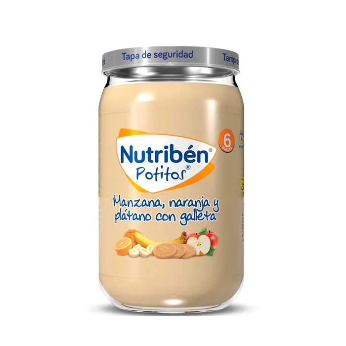 Nutribén Mela, Arancia, Banana, Banana e Biscotti Potito 235g