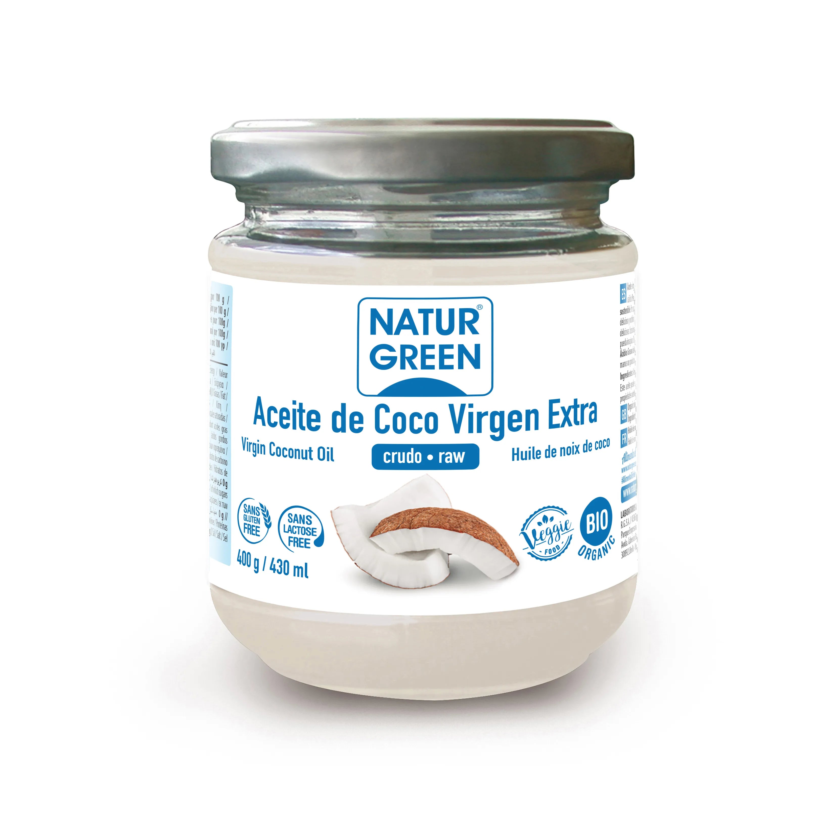 Naturgreen Aceite Virgen De Coco 400g - InfinityMarket