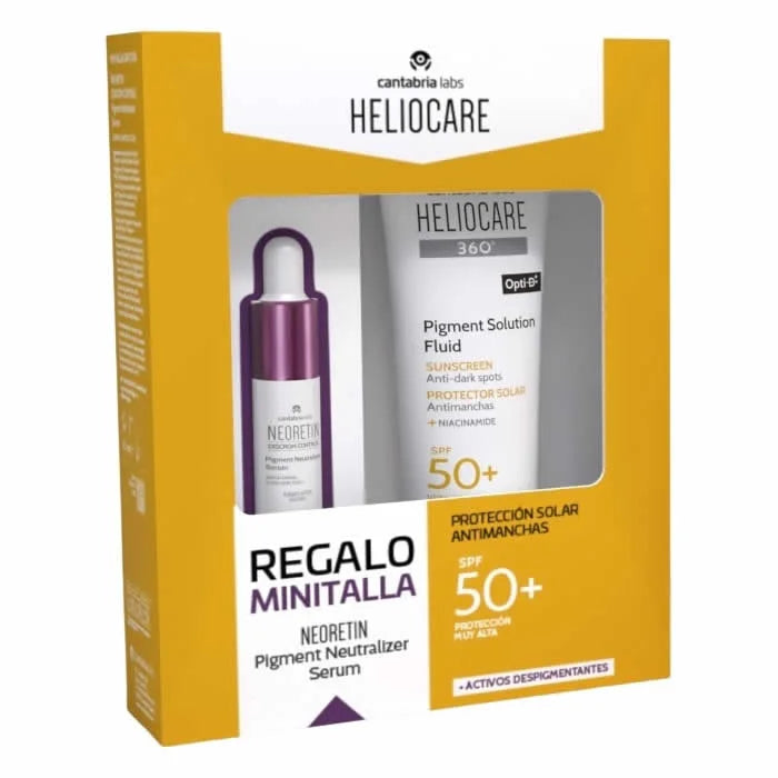 Heliocare 360 Opti D Soluzione Fluida Pigmentata SPF50+ 50ml Set 2 Parti