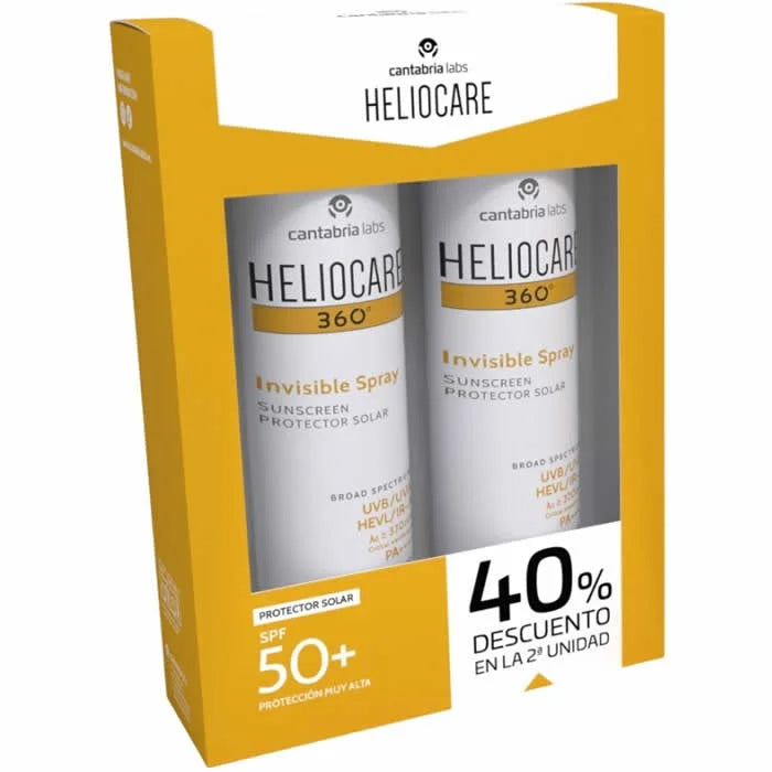 Heliocare 360 Spray Invisibile Fotoprotettivo SPF50+ 2x200ml